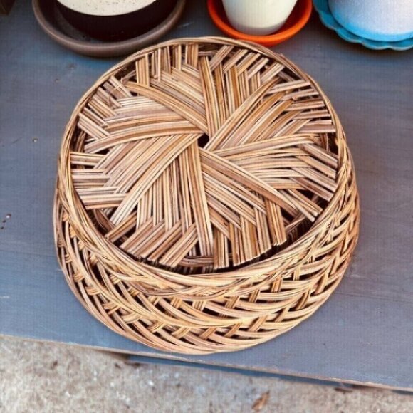 Woven Vintage Boho Baskets Plants - Picture 13 of 16